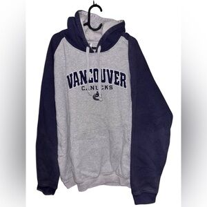 NHL Vancouver Hoodie in Gray and Navy